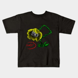 Flowey - Howdy! Kids T-Shirt